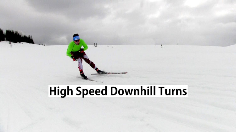 High Speed Downhill Turns - Nordic Ski Lab