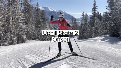 Double-push skating versus V2 and V1 skating on uphill terrain in  cross-country skiing.