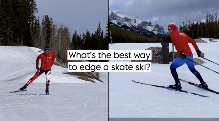 What’s the best way to edge a skate ski?