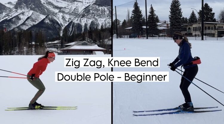 Zigzag Knee Bend Double Pole – Beginner